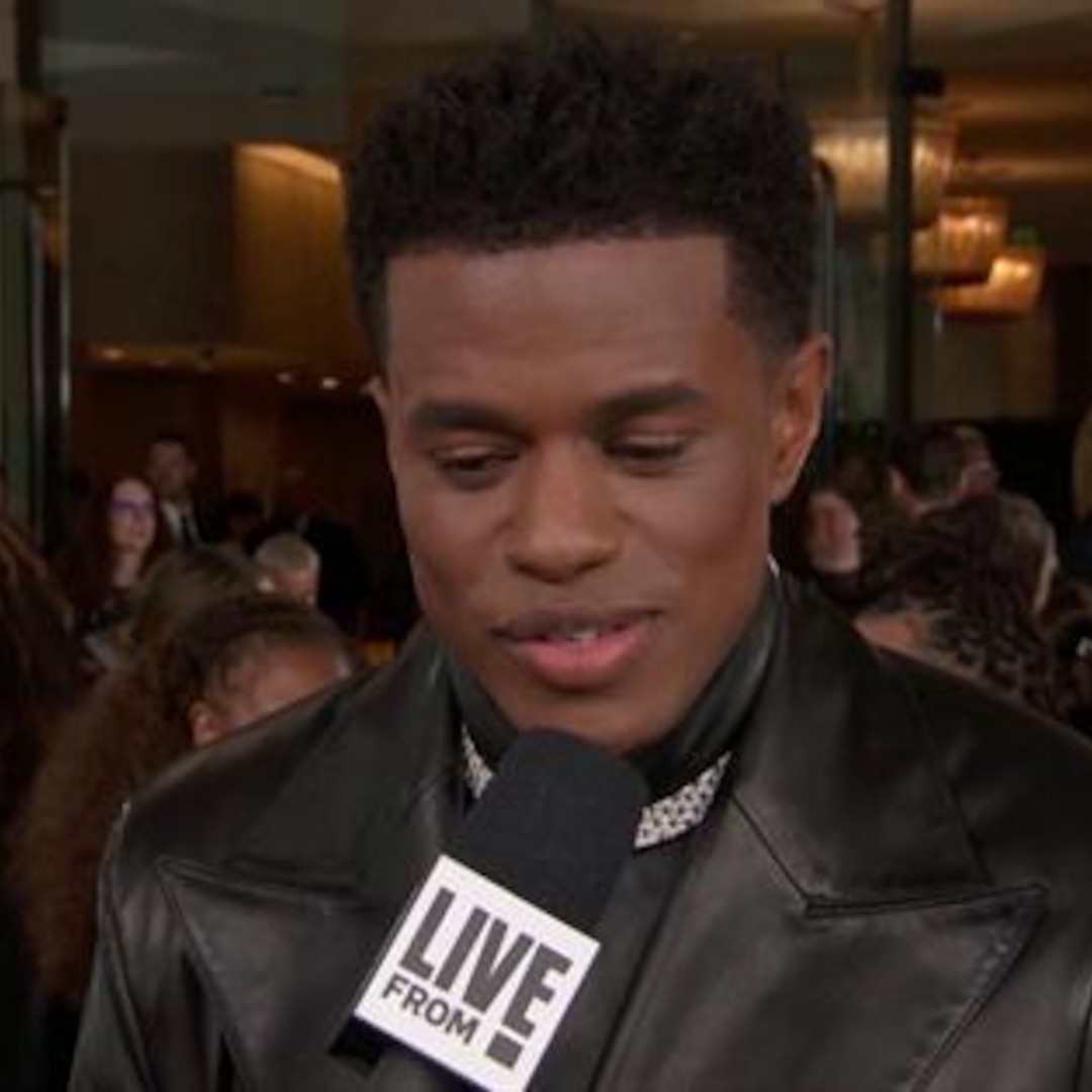 Jeremy Pope's Message for Ryan Murphy at Globes